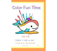 Vida no Mar: Livrinho de colorir com atividades em inglês (Color Fun Time!)