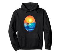 Vida oceánica. Atrapar Olas, Surfista Sudadera con Capucha
