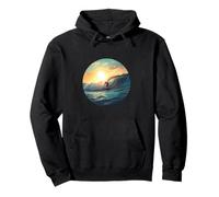 Vida oceánica. Atrapar Olas, Surfista Sudadera con Capucha