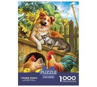 Vida Rural Rompecabezas Imposible,desafío para Adultos Animales Entretenimiento Creativo 1000 Piezas Obra De Arte De Juego De para Adultos Y Niños A Partir De 12 Años 70x50cm/1000pcs
