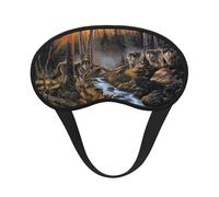 Vida salvaje del lobo, Cubiertas oculares completas, antifaces para dormir que bloquean la luz, orejeras opacas para dormir