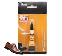 VIDA SOL Pegamento Instantáneo para Zapatos y Cuero, Super Glue de Alta Precisión, Adhesivo Profesional para Calzado, Cuero, Caucho, Goma, Reparación Rápida y Flexible, 3G