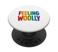Vida tejida lanuda, sensación colorida inspirada en el tejido PopSockets PopGrip Adhesivo