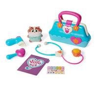 Vida The Vet - Maletín Médico Juguete con 5 Accesorios + Peluche Hámster Popcorn de 13 cm - Vida la Veterinaria Juguetes - Juguetes niños 3 años + - Regalo Niña 3 Años +