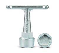 VIDABTE Llave de medidor de agua para enchufe Pentágono, llave de parada de bordillo, herramienta de cierre de válvula de agua para enchufe Penta, llave de caja de bordillo pentágono