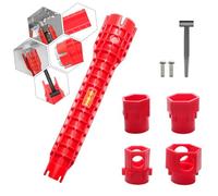 VIDABTE Llave multifuncional 14 en 1 para inodoro, fregadero, baño, instalación y reparación de fontanería de cocina, llave multifuncional, herramienta de instalación de grifos y fregaderos