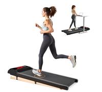 VIDACHARMY - Cinta de Andar Compacta, Velocidad 6 km/h, Cinta para Andar con 5% de Inclinación, Enfuche Europeo, para Casa, Gimnasio u Oficina, con LED Display y Control Remoto, Fácil Almacenaje