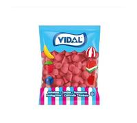 VIDAL Fresas Crunch bolsa 1 Kg sabor a Fresa sin gluten sabor original Vidal garantizado
