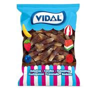 Vidal Golosinas Botellas Cola brillo – Sabor cola – Bolsa 1 kg