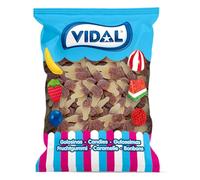 Vidal Botellas Pica Cola – Sabor cola con cobertura ácida – Bolsa 250 unidades
