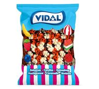 Vidal Golsinas Calaveras Piratas. Caramelo de Goma sabor frambuesa y mora. Bolsa de 250 unidades.