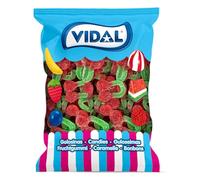 Vidal Golosinas. Cerezas Gigantes Pica. Golosina sabor cereza pica y color rojo y verde. Bolsa 1 kg.
