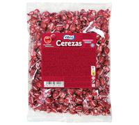 Vidal Golosinas Cherries. Caramelo de goma grageado sabor cereza. Bolsa de 200 unidades.