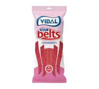 Vidal Golosinas - Cintas Pica Fresa 90 g | Golosinas ácidas sabor fresa | Snack dulce para fiestas, cumpleaños y meriendas