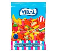 Vidal Golosinas, Dedos Surtidos, Caramelo de Goma con Un Inconfundible Sabor. Colores Atractivos, Rosa/Amarillo/Naranja/Verde, Mezcla de Frutas, 1.5 Kg