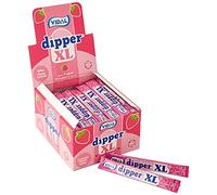 Vidal Golosinas Dipper XL. Caramelo Blando Masticable sabor Fresa. Color rosa. Estuche 100 unidades.