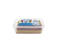 Vidal Golosinas Dulcipica 4x4 Unidad | Regaliz Relleno Multisabor con Azúcar Pica | Golosinas de Fresa, Manzana, Cereza y Melocotón | Dulce Individual