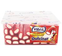 Vidal Golosinas. Dulcitar XL Fresa. Regaliz relleno sabor fresa. Color rojo. 1404 gr