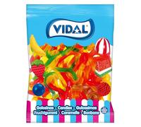Vidal Golosinas Gusanos Bicéfalos. Caramelo de Goma sabor Fresa. Bolsa de 1 Kg