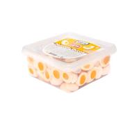 Vidal Golosinas - Huevos Duros Rellenolas Bandeja 795 g | Golosinas forma de huevo rellenas fresa-nata | Sin gluten | ~75 unidades