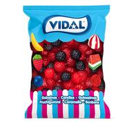 Vidal Golosinas. Moras Gigantes brillo. Color rojo y negro. Bolsa 250 unidades.