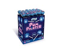 Vidal Golosinas Pompainter. Caramelo con palo color azul brillante y sabor frambuesa ácida. Estuche de 100 uds.