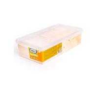 Vidal Golosinas. Rayaditos Limón Regaliz Relleno color amarillo. Bandeja 200 unidades