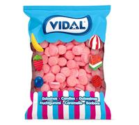 Vidal Golosinas Sweet Cakes. Caramelos de goma en forma de tartitas con delicioso sabor a fresa nata. Bolsa de 250 unidades.