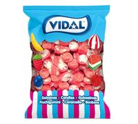 Vidal Golosinas. Tartitas Twist sabor sandía y recubiertas de azúcar. Color rojo, verde y blanco. Bolsa de 250 unidades.
