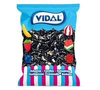 Vidal Golosinas. Tiburón Blanco/Negro Orcas. Salor fresa nata. Bolsa de 250 unidades.