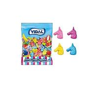 Vidal Golosinas Unicornios. Caramelo de Goma sabores. Fresa, Uva, Frambuesa y Limón. Bolsa 1 Kg