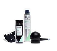 VidalForce Starter Pack (Aplicador fibras Capilares + Peine para Fibras Capilares + Fibra Capilar Castaño Oscuro 30g + Fijador fibras Capilares) Pack para ocultar la alopecia con resultado Natural