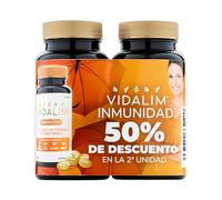 Vidalim Inmunidad. Para tus defensas. Omega 3 vegetal DHA de microalgas, vitaminas C, D, E y minerales (Selenio y Zinc). Apoya el sistema inmunológico.120 cápsulas. Formato ahorro.