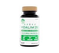 Vidalim Omega 3 250mg DHA de Microalgas. Omega 3 Vegano. Bote de 60 cápsulas