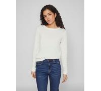 Vila Vidalo O-Neck L/S Knit Top/Su-Noos Suéter, White Alyssum, M para Mujer
