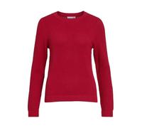 Vidalo O-Neck L/S Knit Top - Noos, Bufón Rojo, L