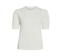 VIDALO O-Neck S/S Knit Top/SU - Noos, White Alyssum, M