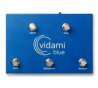 Vidami Blue Hands Free YouTube Video Looper, girador de páginas y controlador DAW para PC, Mac y iPad/iPhone - Controlador de pedal para bucle de video - Ayuda a los músicos a aprender, tocar y crear