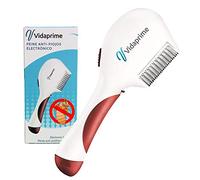 Vidaprime PEINE ELÉCTRICO Antipiojos y Liendres - Liendrera Eléctrica Peine Piojos EFICAZ- Cuidado Óptimo del Cabello - Lendrera Profesional, blanco, rojo