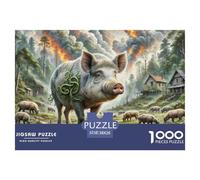 Vidas de Arco de jabalí Salvaje 1000 Piezas Impresionante Puzzle Animales Y Niños A Partir De 12 Años Puzzle Inteligencia Juguete Pasatiempo Creativo Diversión Educativo 38x26c