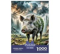 Vidas de Arco de jabalí Salvaje 1000 Piezas Rompecabezas Clásicos Animales Y Niños A Partir De 12 Años Puzzle Inteligencia Juguete Entretenimiento Creativo Diversión Educativo