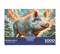 Vidas de Arco de jabalí Salvaje 1000 Piezas Rompecabezas Familiar Animales Y Niños A Partir De 12 Años Puzzle Inteligencia Juguete Regalo Creativo para La Relajación Diversión Educativo para Niños