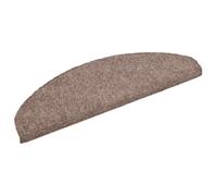 vidaXL 10x Alfombrilla Autoadhesiva de Escalera Protector Alfombra Peldaños Adhesivos Decoración Amortiguación Antideslizante 65x21x4 cm Marrón