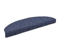 vidaXL 10x Alfombrilla Autoadhesiva de Escalera Protector Alfombra Peldaños Adhesivos Decoración Amortiguación Antideslizante 65x21x4 cm Azul