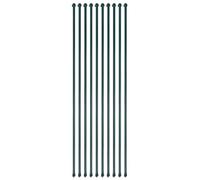 vidaXL 10x Postes Árboles Plantas de Jardín 1,5 m Metal Verde Palo Jardinería