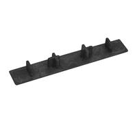 vidaXL 10x Tapas de Extremo de Plataforma Casquillos Tablero de Cubierta Terraza Playa Jacuzzija Piscina Exterior Duradera Plástico Negro