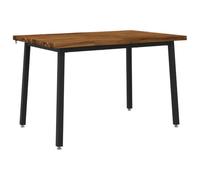 vidaXL 120 x 70 x 75 cm Madera de Acacia Sólida Natural y Negro