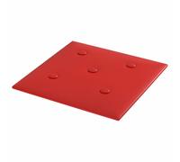 vidaXL 12x Paneles de Pared Dormitorio Sala de Estar Comedor Decoración Interior Salón Revestimiento Autoadhesivos Cuero Sintético Rojo Tinto