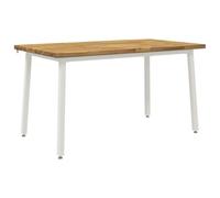 vidaXL 140 x 70 x 75 cm Madera de Acacia Sólida Natural y Café