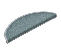 vidaXL 15x Alfombras de Peldaños de Escalera Antideslizante Lavable Esteras Alfombrilla Decoración Hogar Protector Escalón Azul 56x17x3 cm